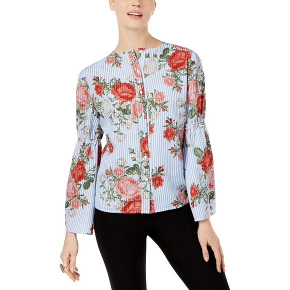 Cupio Nordstrom Bell sleeve Blouse (Large) - Picture 1 of 5